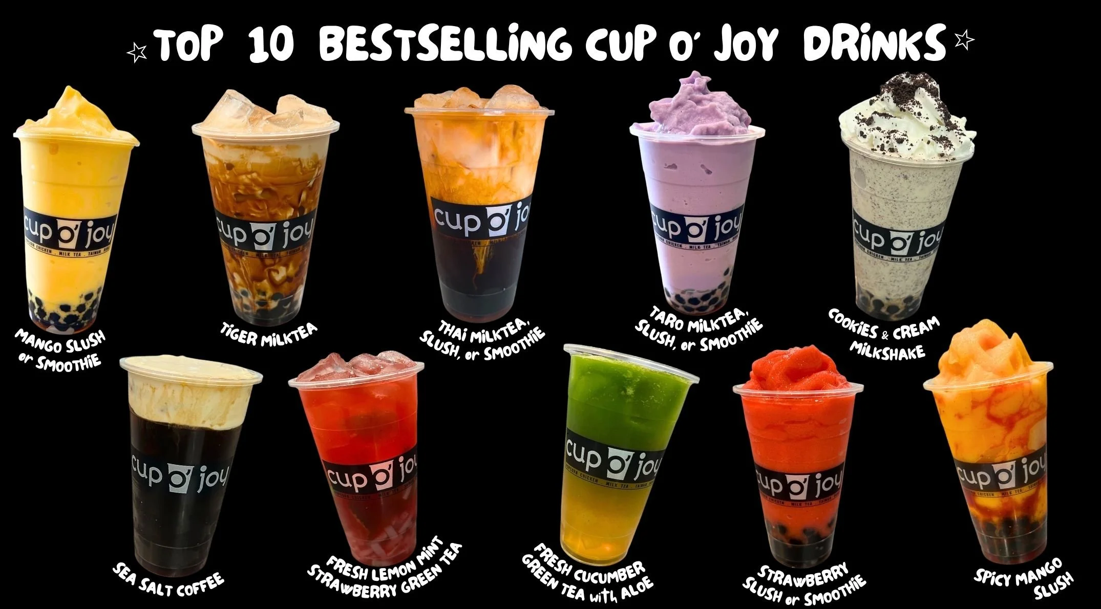 Cup O' Joy Top 10 Drinks