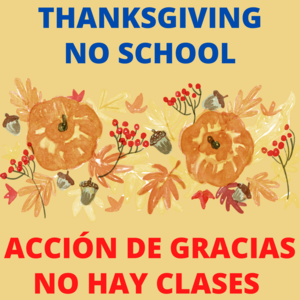 No School - Thanksgiving Holiday