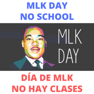 No hay clases - Día de MLK