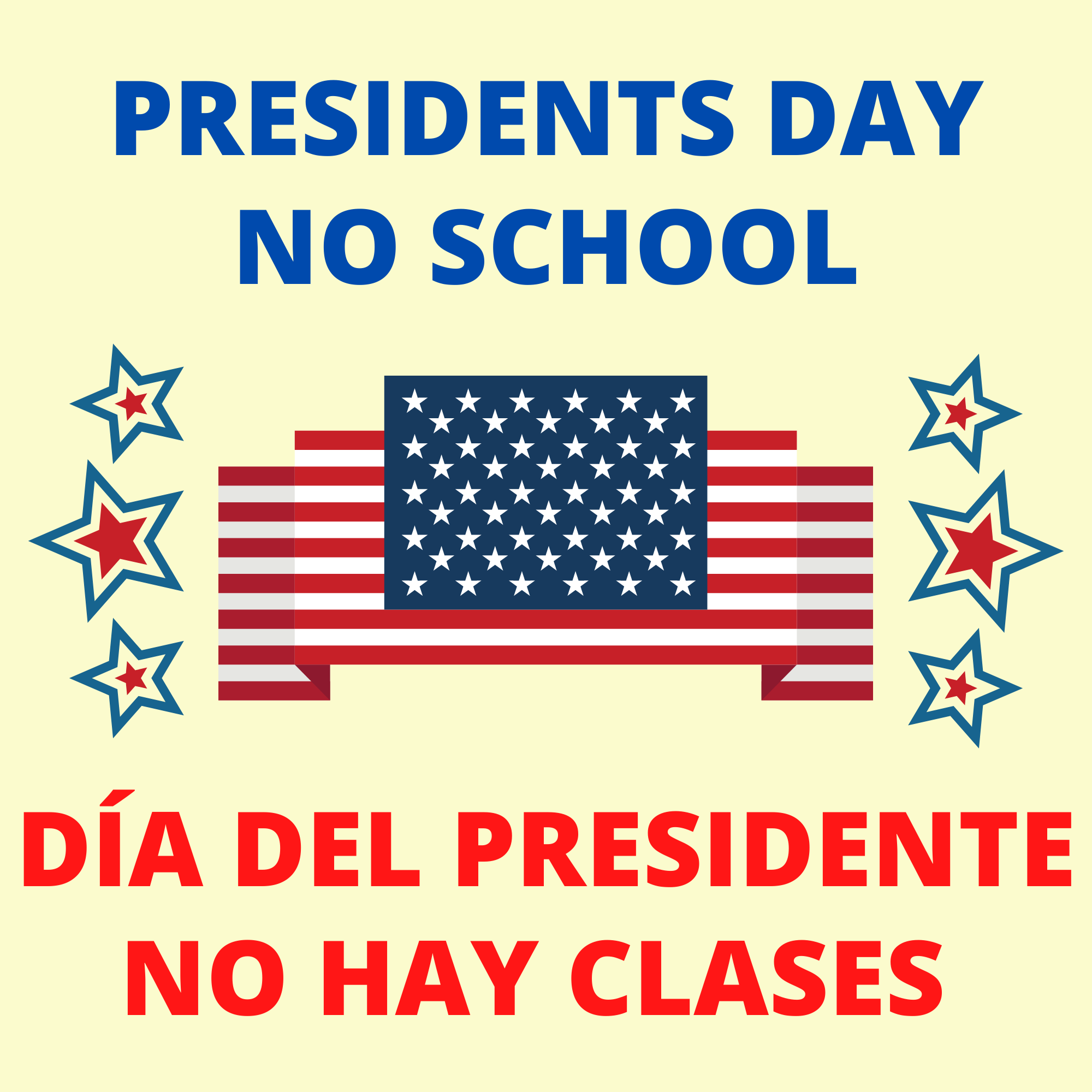 No hay clases - Día del Presidente