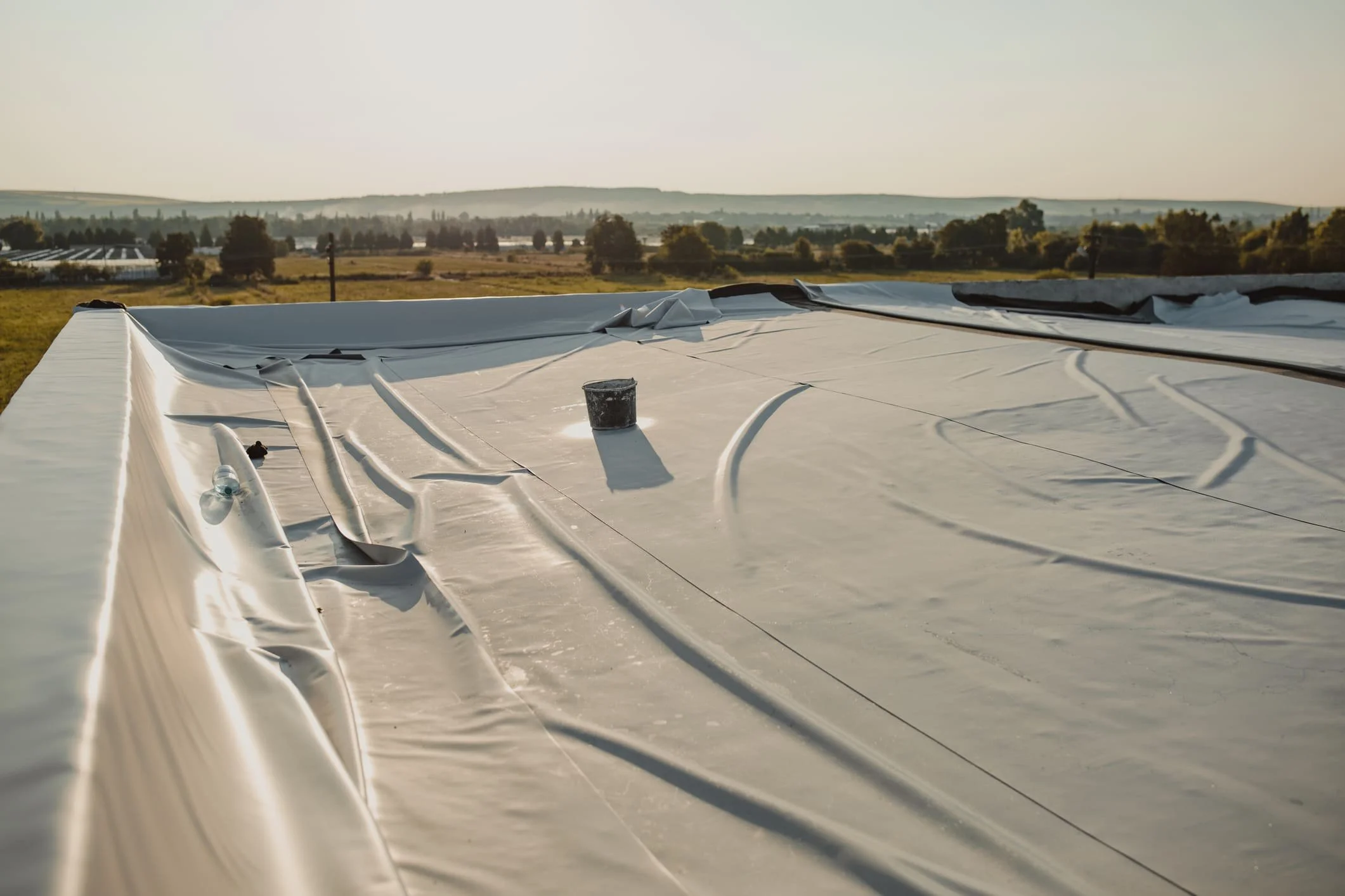 Commercial roof replacement project in Calgary