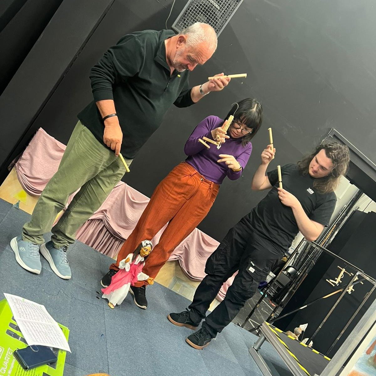 This time last week we were getting ready to perform The Soldier's Tale at the @trestletheatre with The Young People's Puppet Theatre @youthpuppetsuk - take me back! I had the best time with the loveliest group of people. With big thanks to Ronnie Le