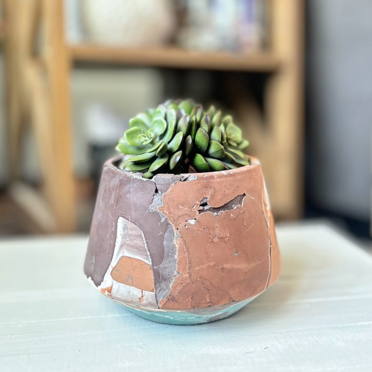Concrete Planter - Brown