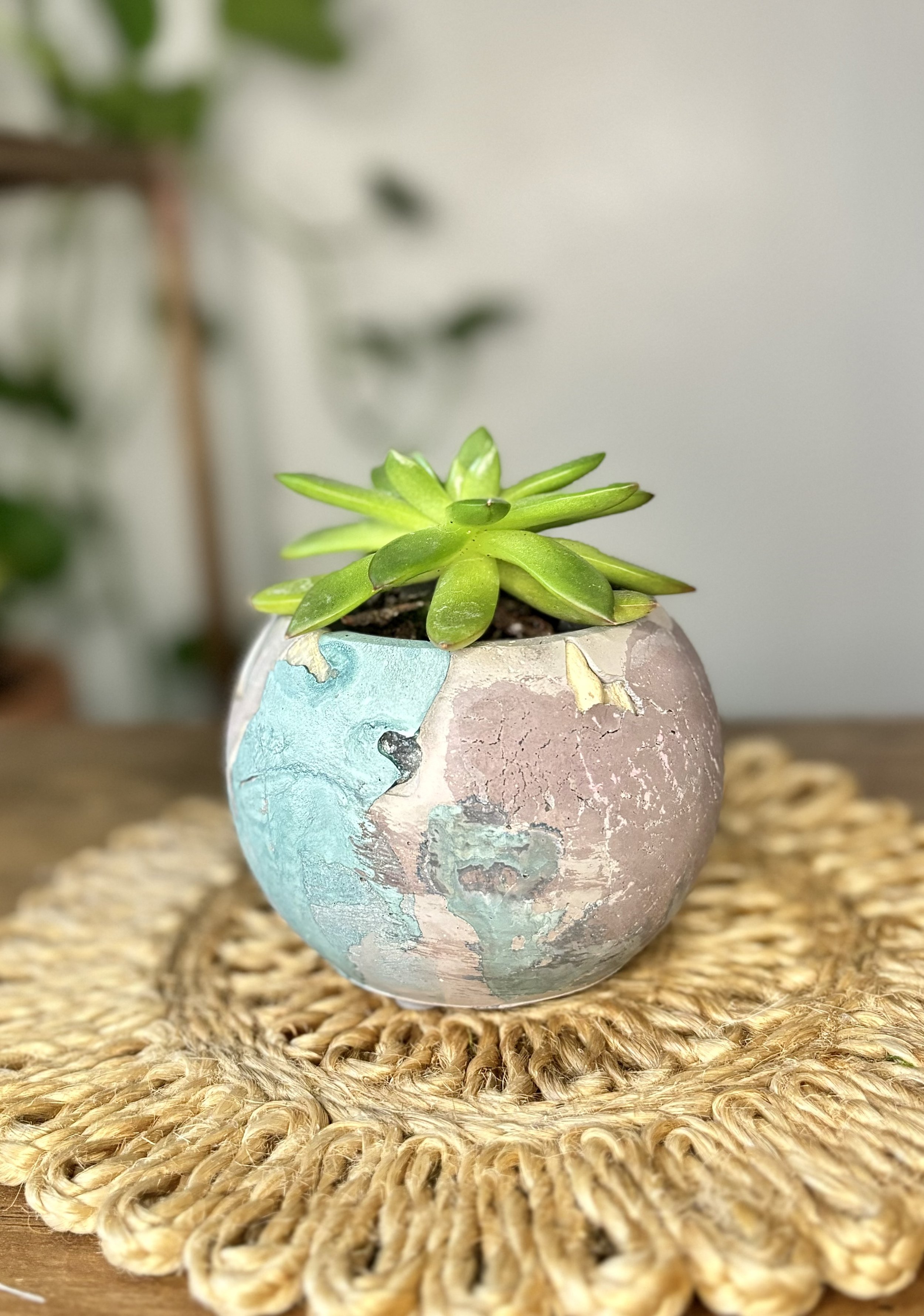 3.5" Mini Concrete Planter -Tully
