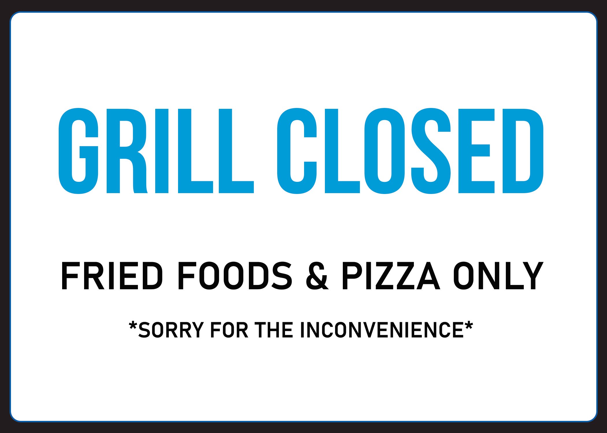 Grill Signs