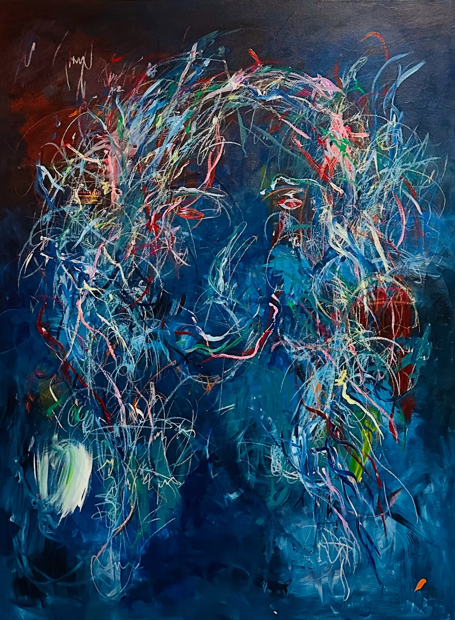 Reclaiming - Unbound
36"x48" Acrylic & Oil Stick on Canvas