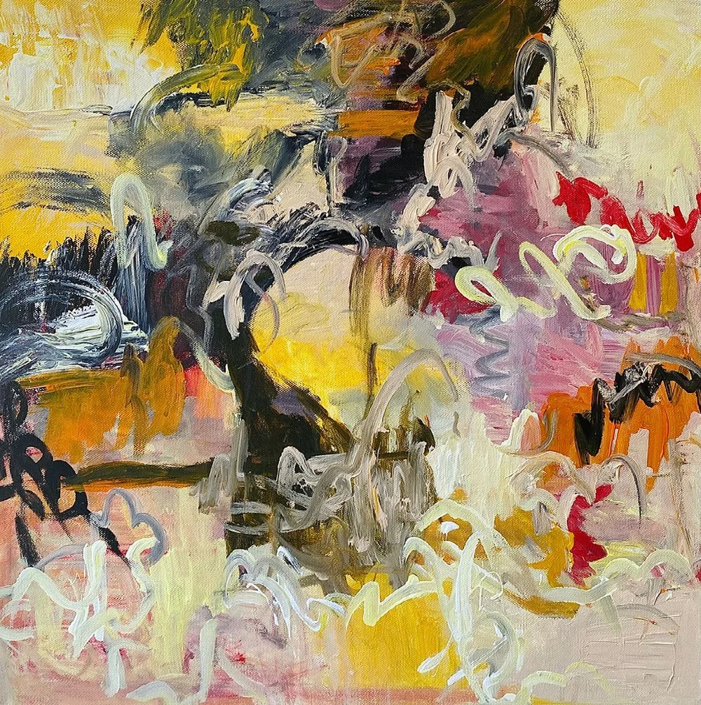 Finding the Calm, 20"x20" Acrylic on Canvas