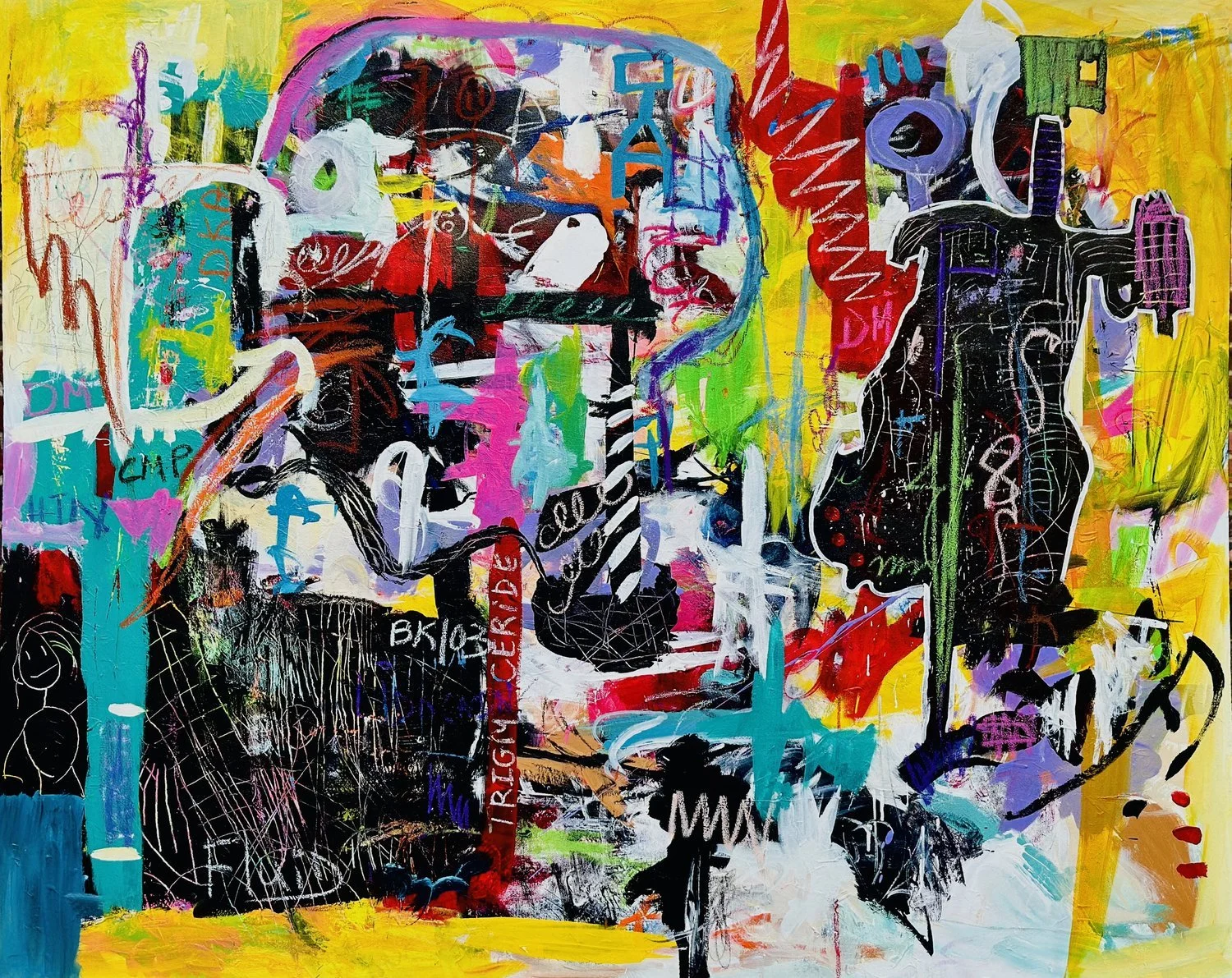 Miracle, 48" x 60"  Mixed Media on Canvas