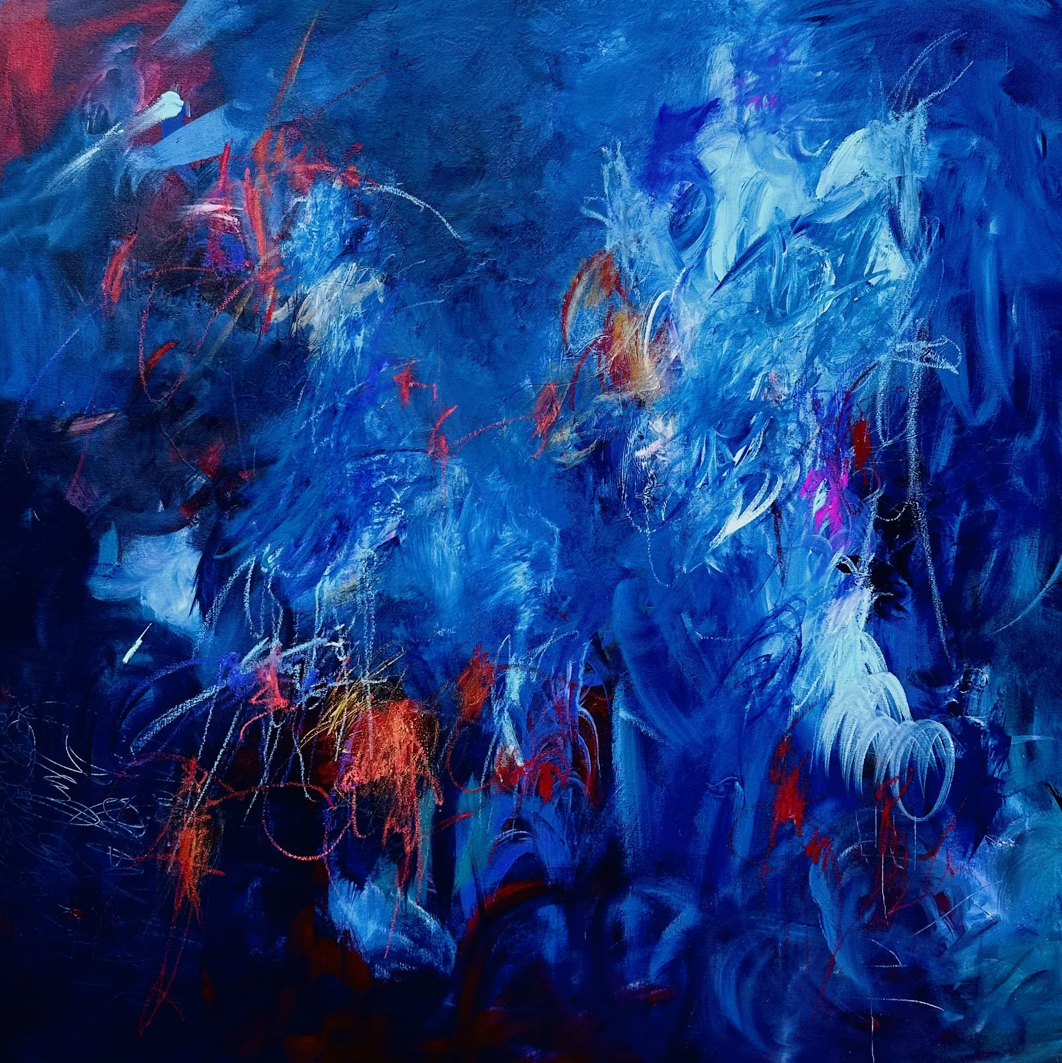 Reclaiming - Becoming
36"x48" Acrylic & Oil Stick on Canvas