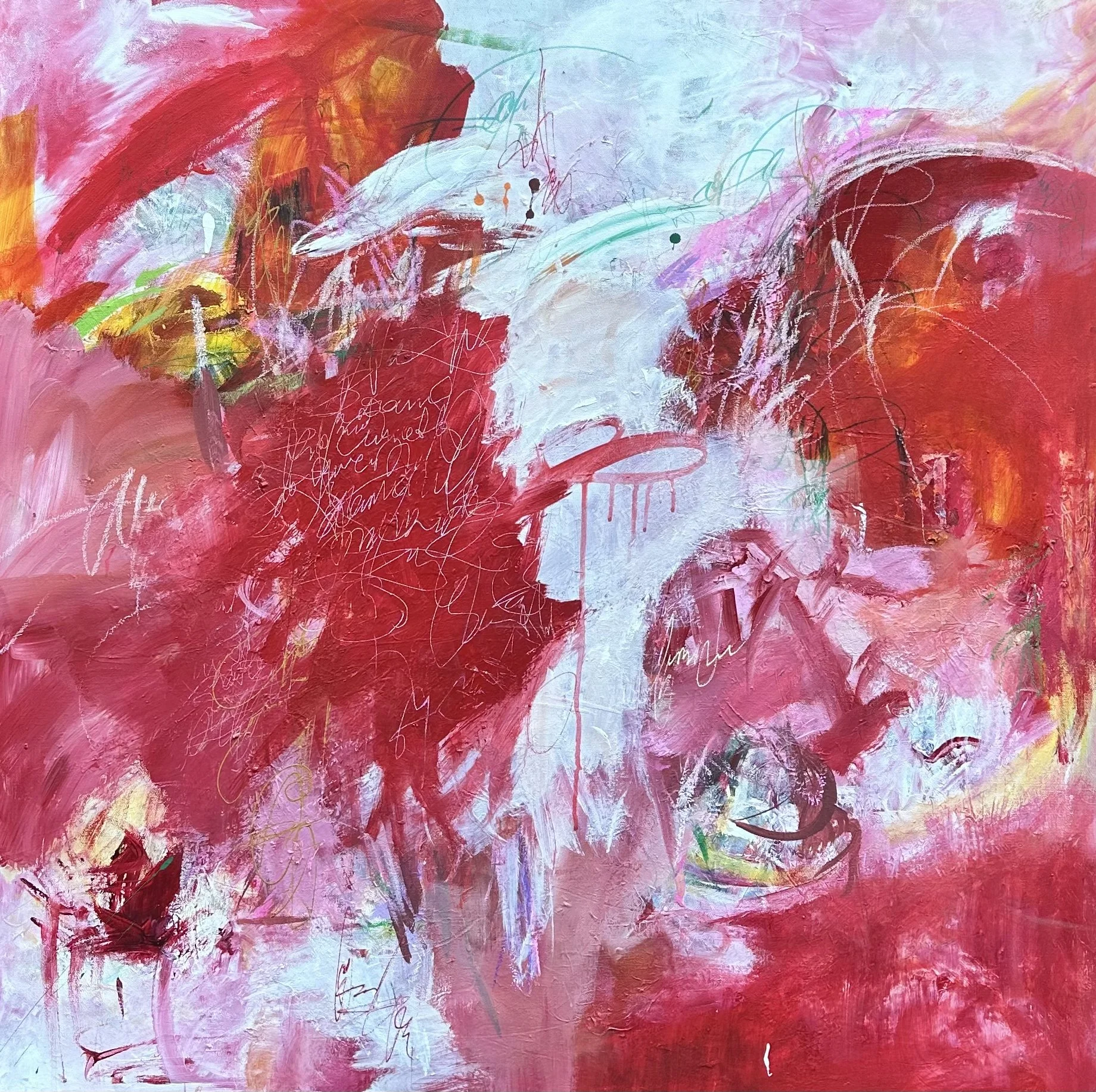 Reclaiming - A Force of my Own
36"x36" Acrylic & Oil Stick on Canvas