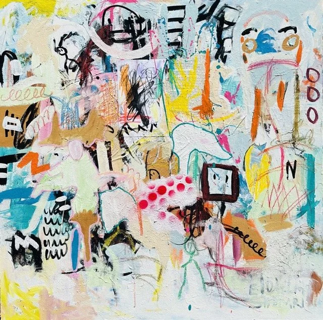 Vessel, 36" x 36" Mixed-Media on Canvas
