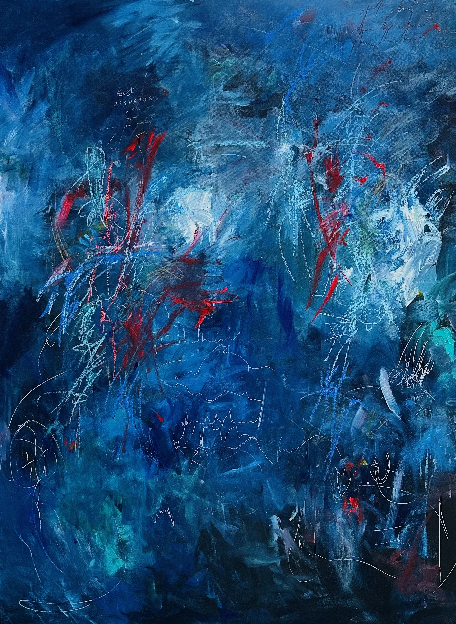 Reclaiming - What Remains
36"x48" Acrylic & Oil Stick on Canvas