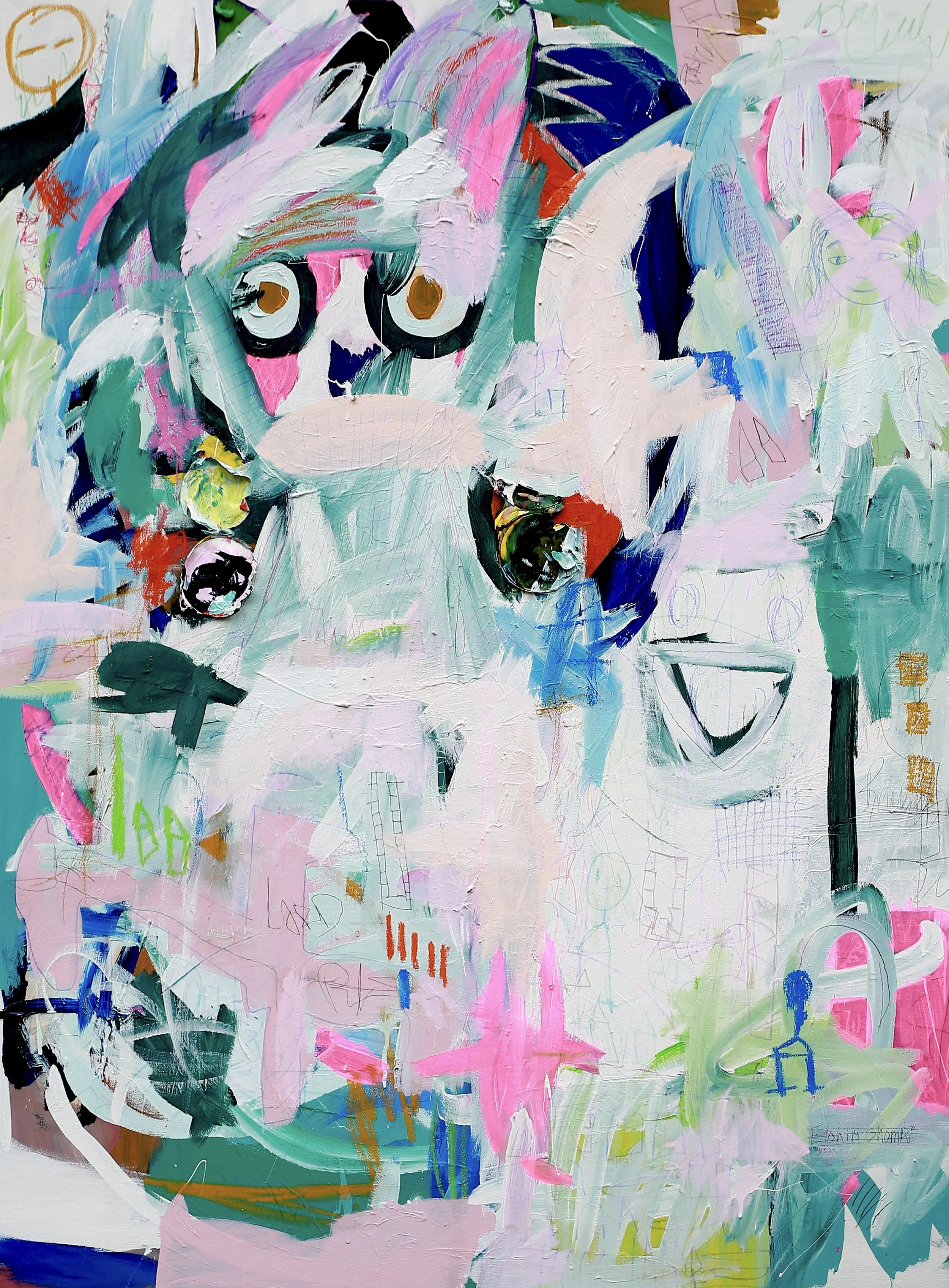 Unspoken, 36" x 48" Mixed Media on Canvas