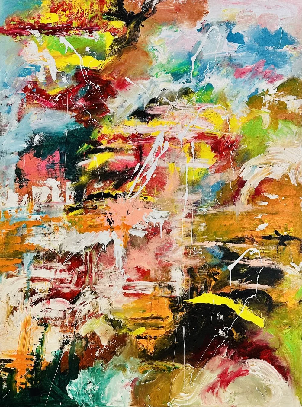Waterfall, 36" x 48" Acrylic on Canvas