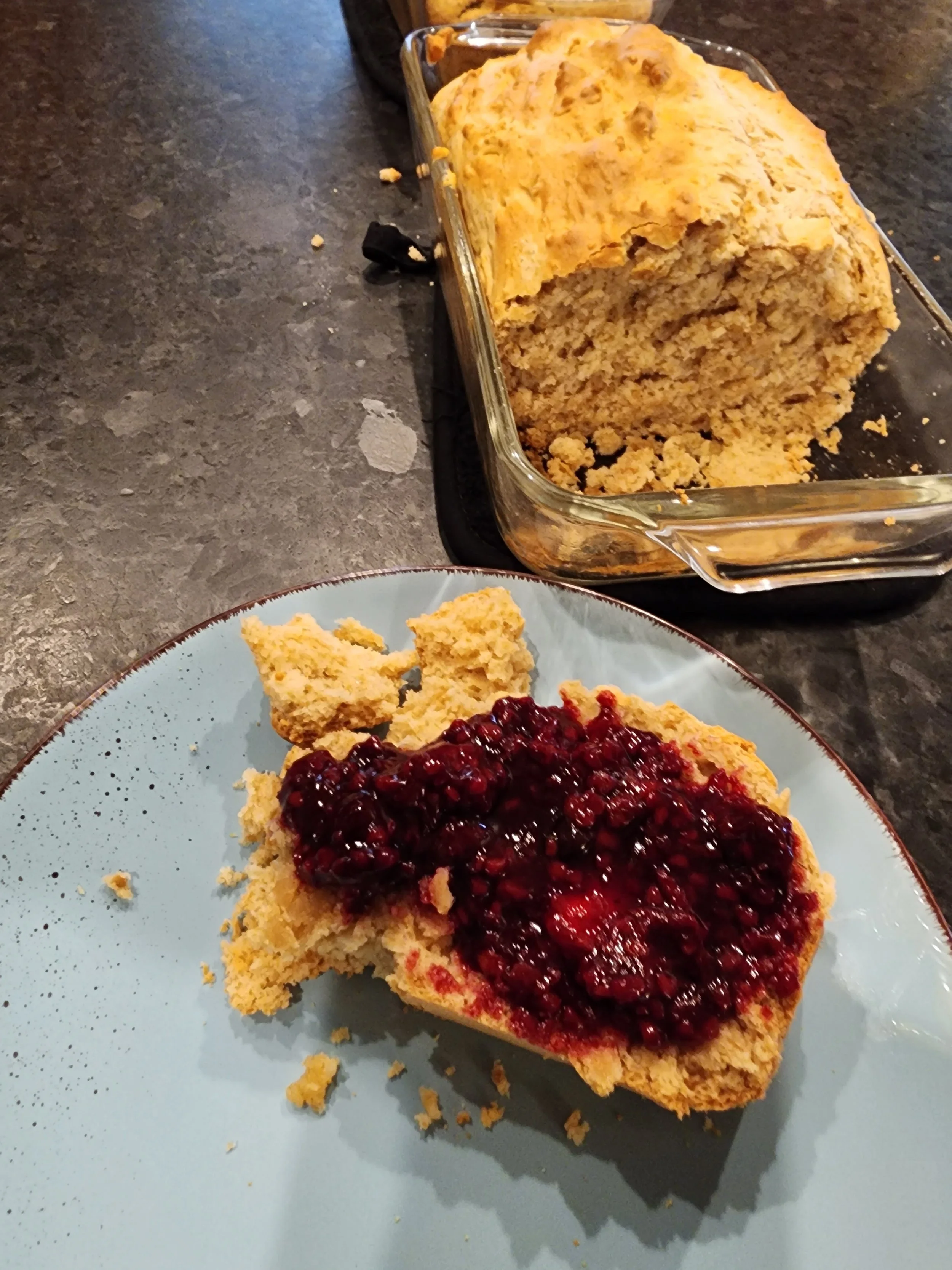 Peanut Butter Bread and Preserves