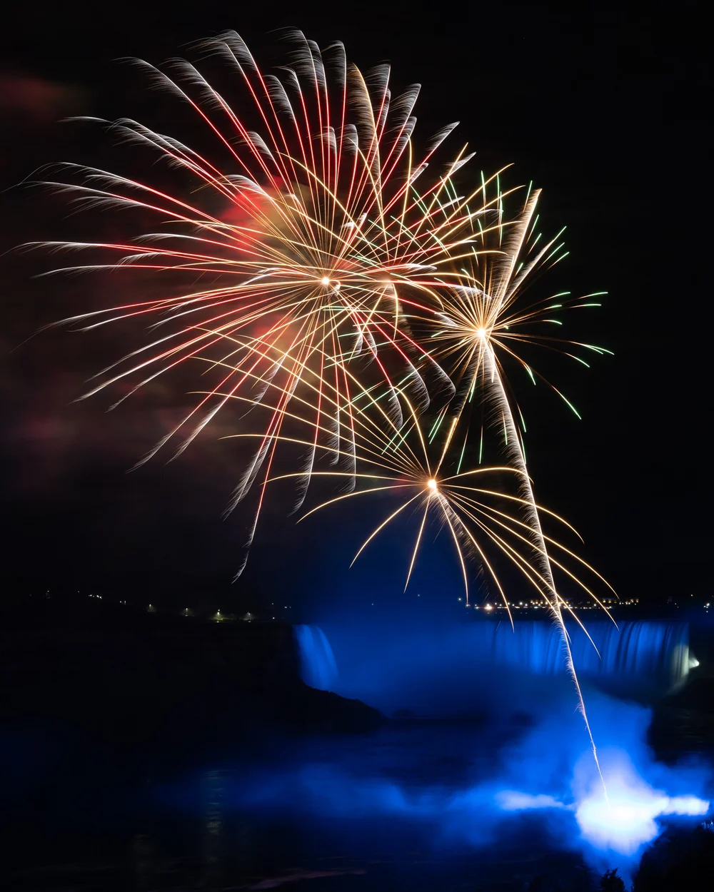 Niagara Falls Fireworks over Horseshoe Falls