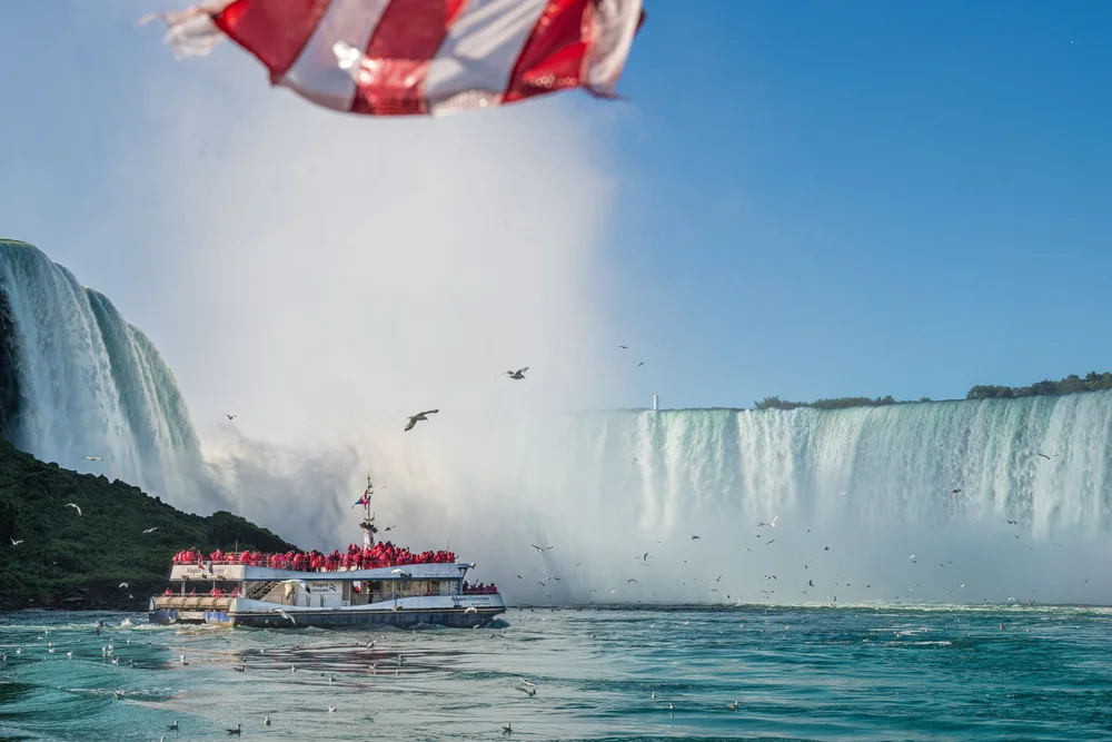 Maid of the Mist under Horseshoe Falls