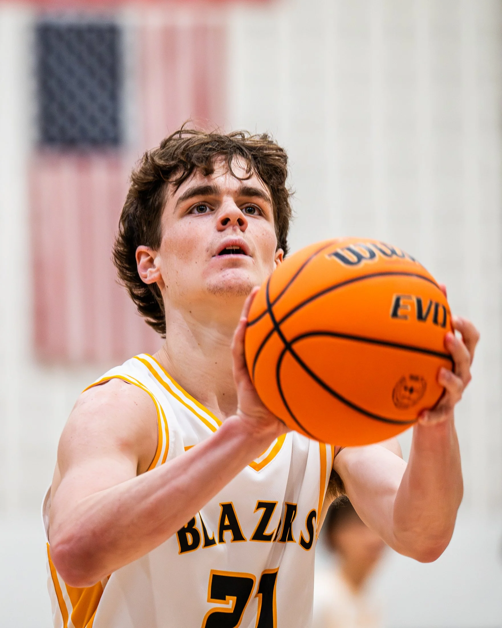 Lancaster Mennonite’s Chase Hurst takes a free throw during a PIAA playoff game against Lansdale Catholic on Saturday, March 7, 2026. Lancaster Mennonite won 34-30.
