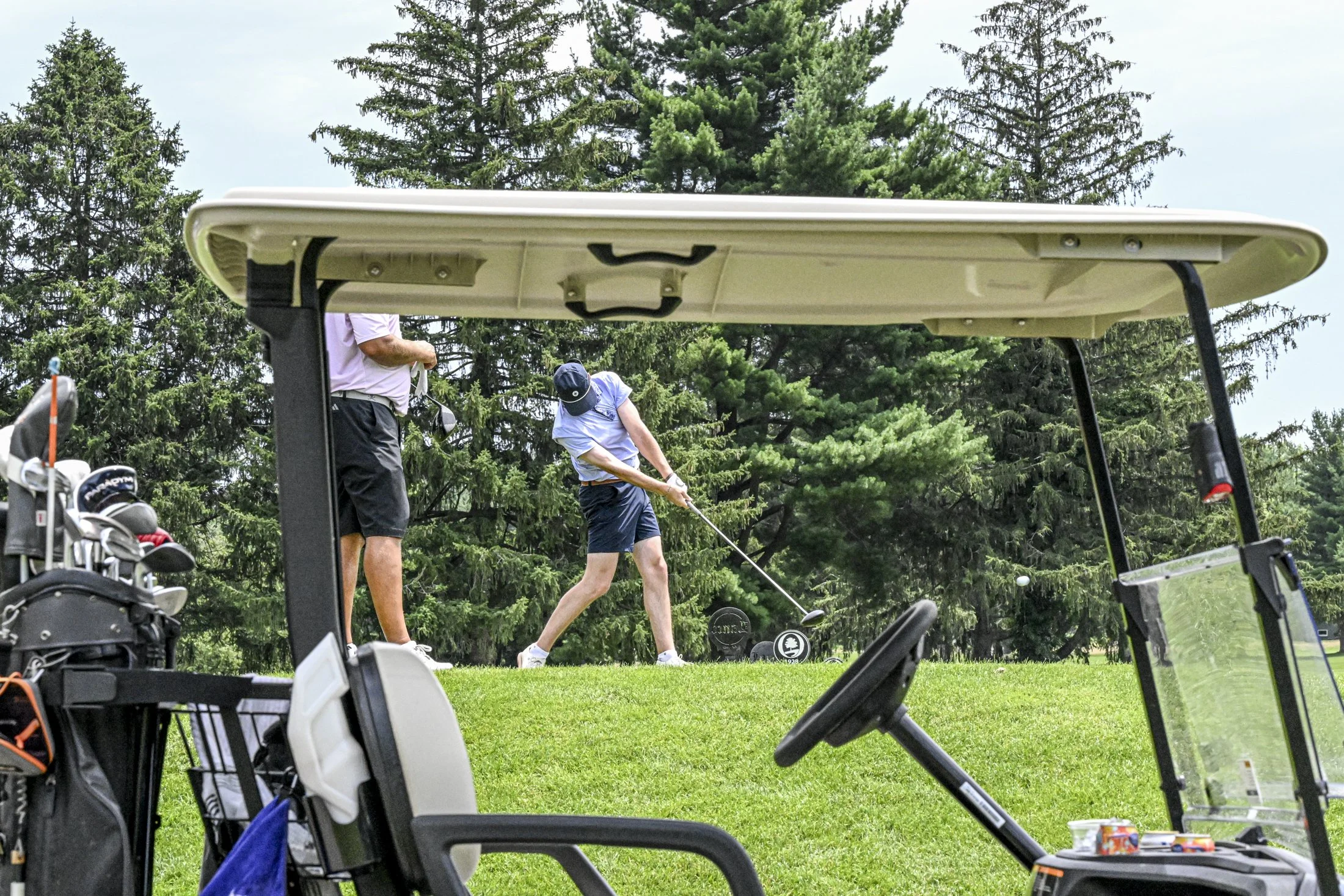 Local golfers competing at the Lancaster Amateur golf tournament.