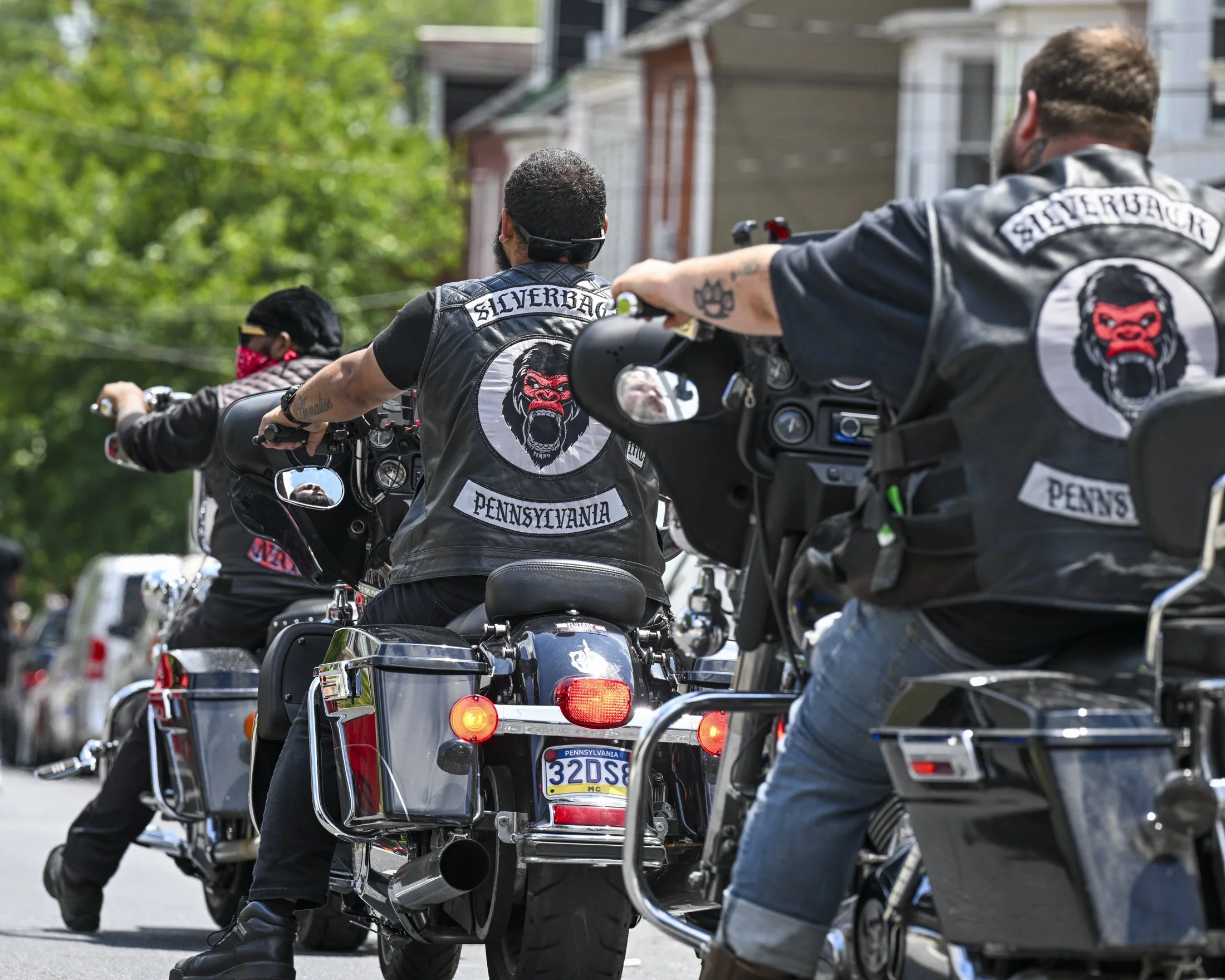 Members of the Silverback Motorcycle Club - at the African American Cultural Parade.