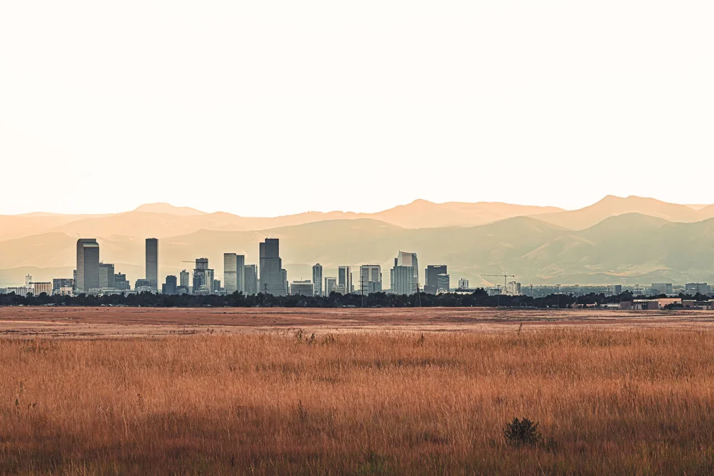 Downtown Denver from Arsenal Wildlife Refuge