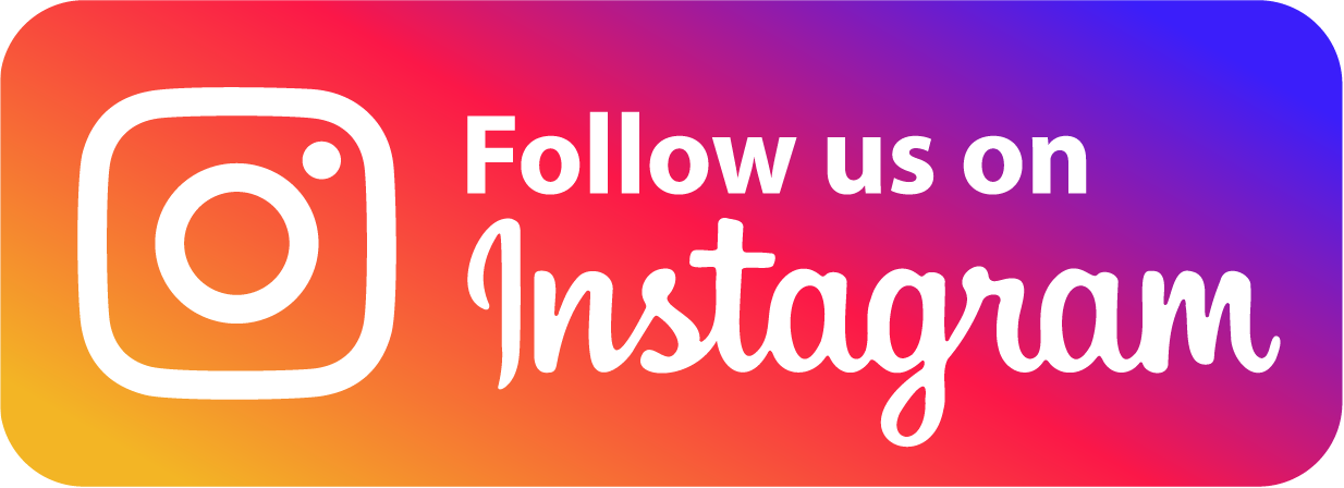 Gradient Instagram logo with text "Follow us on Instagram."