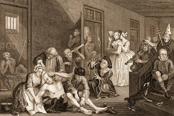 "I'll retire to Bedlam." Bethlehem Royal Hospital (Bedlam) was London's main mental hospital from the 13th Century. For a while there, a fun day out was to visit the lunatics, like going to the zoo. The place became so notorious the word came to mean