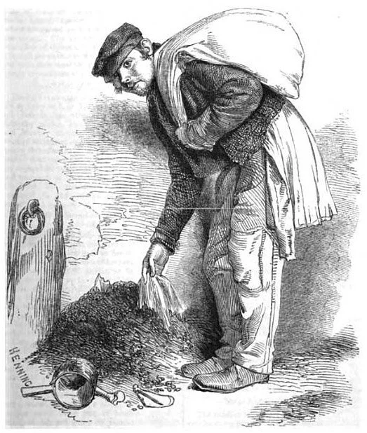 In the 19th Century, Rag and Bone Men collected unwanted materials (or trash) to be sold for reuse. 