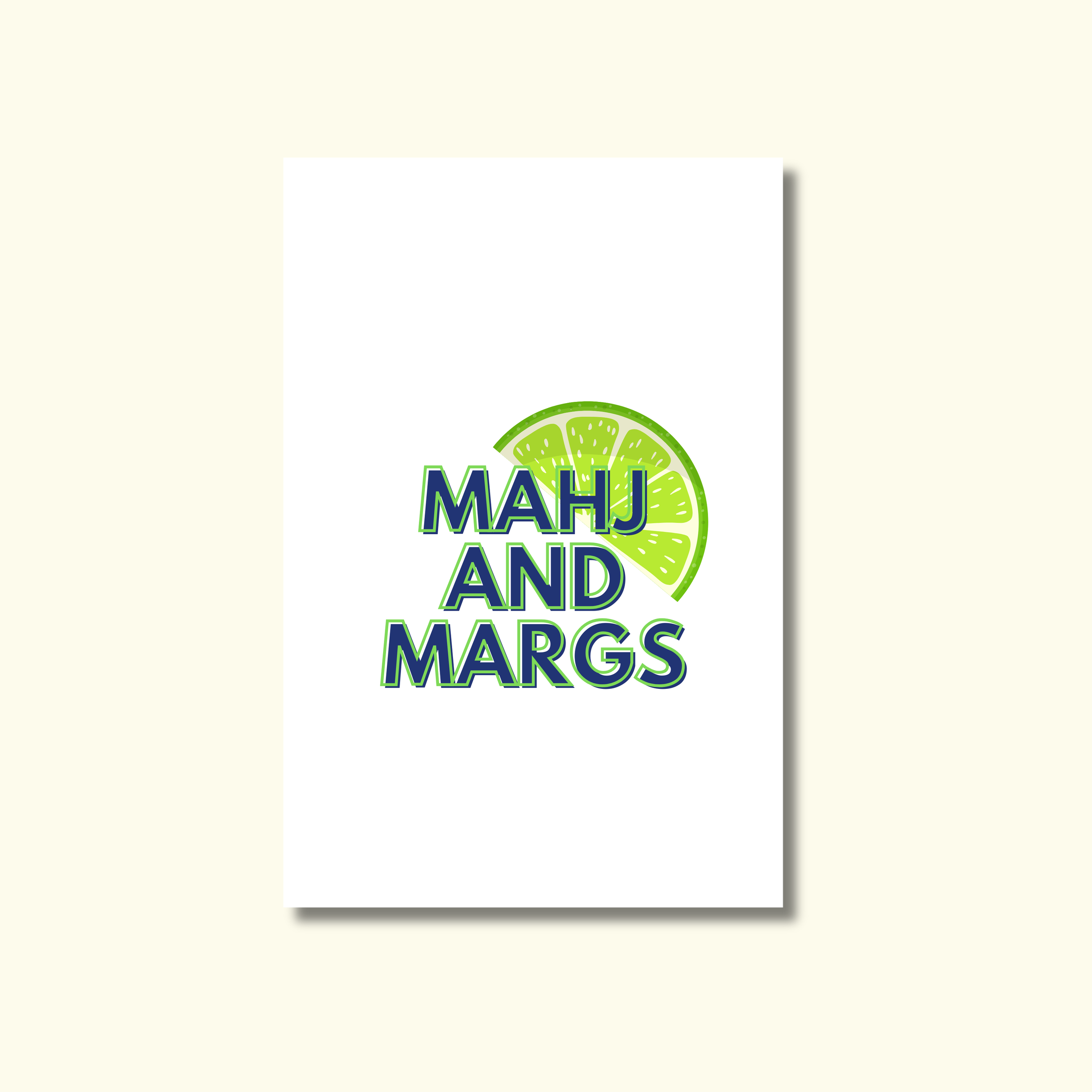 MAHJ AND MARGS - GREETING CARD