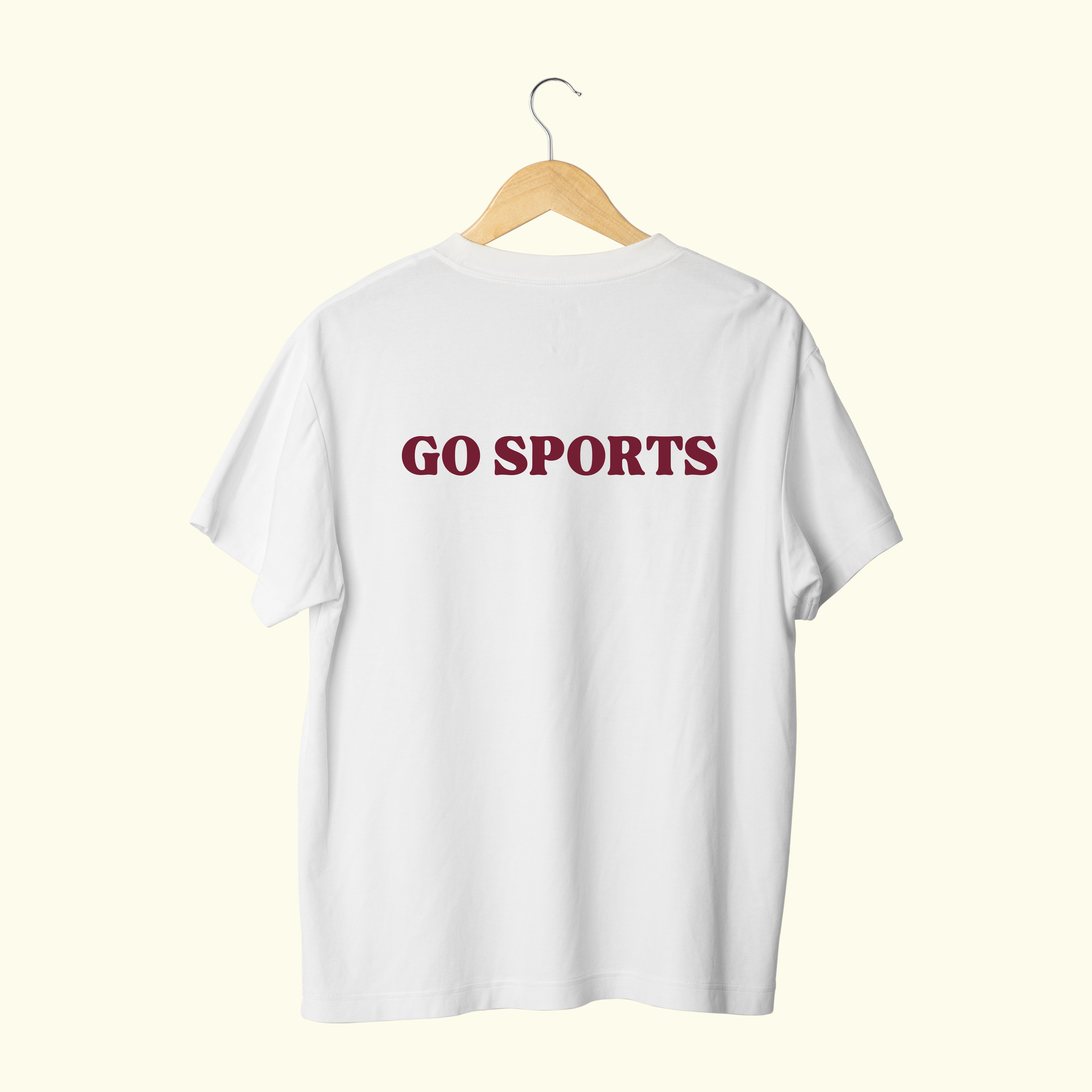 GO SPORTS (MAROON) - T-SHIRT