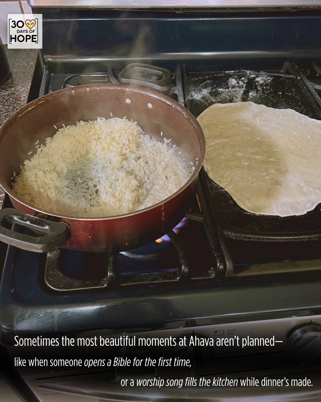 Everything we do in the Ahava House ministry begins and ends with Jesus.  When you give during 30 Days of Hope, you are helping to create more of these special, everyday moments where healing begins and hearts are restored. Join Team Ahava today --- 