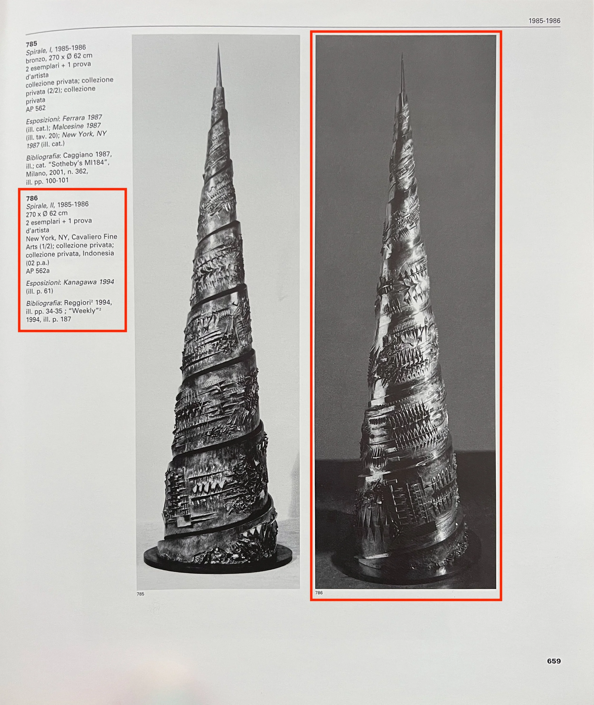 Pomodoro Spirale II 1985-86, 270 cm base Ø 75 cm #562a CAT RAIS.jpg