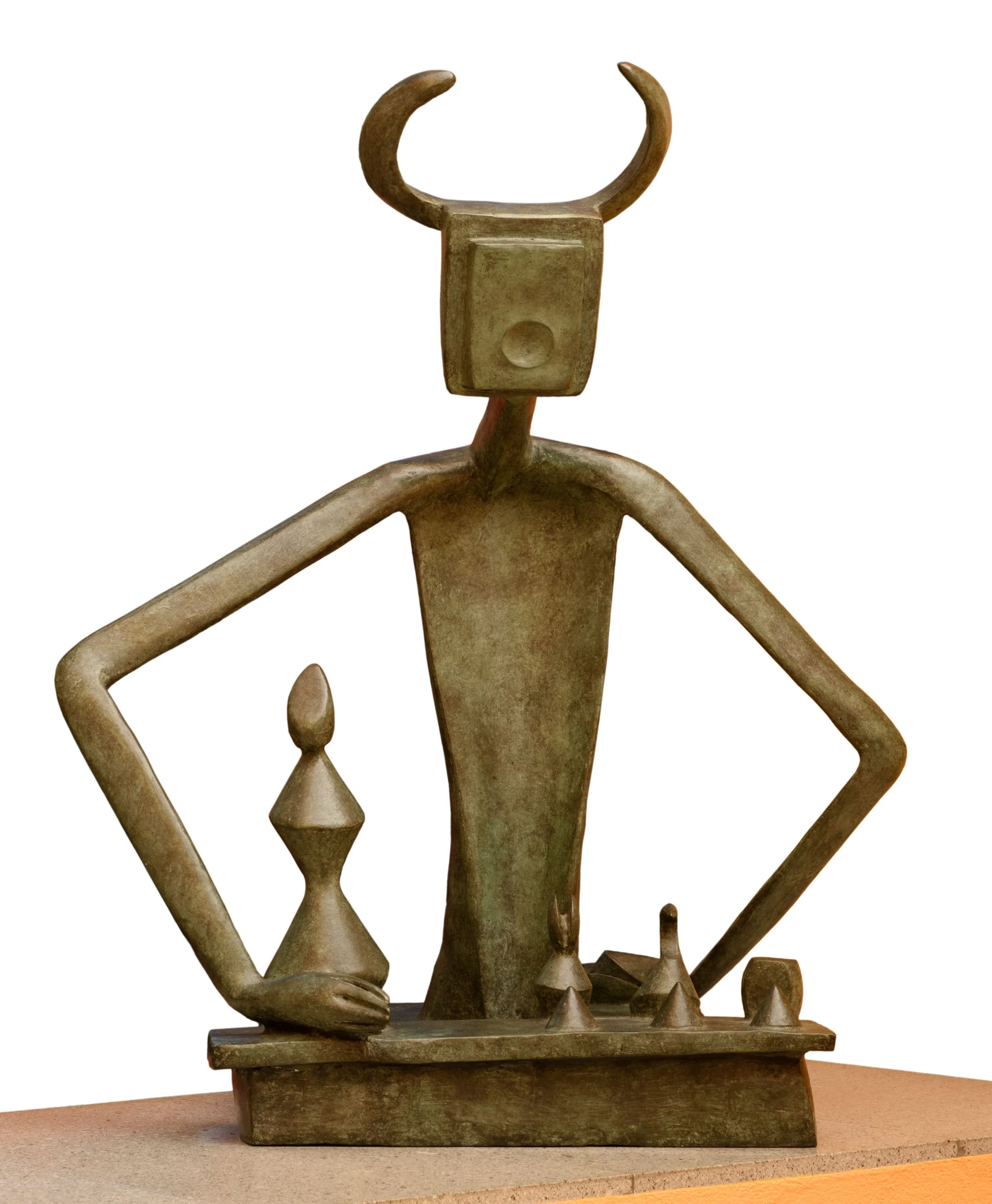  The King Playing with the Queen , 1944
Bronze with green patina
37 7/8 x 21 1/4 inches
96.2 x 53.98 cm