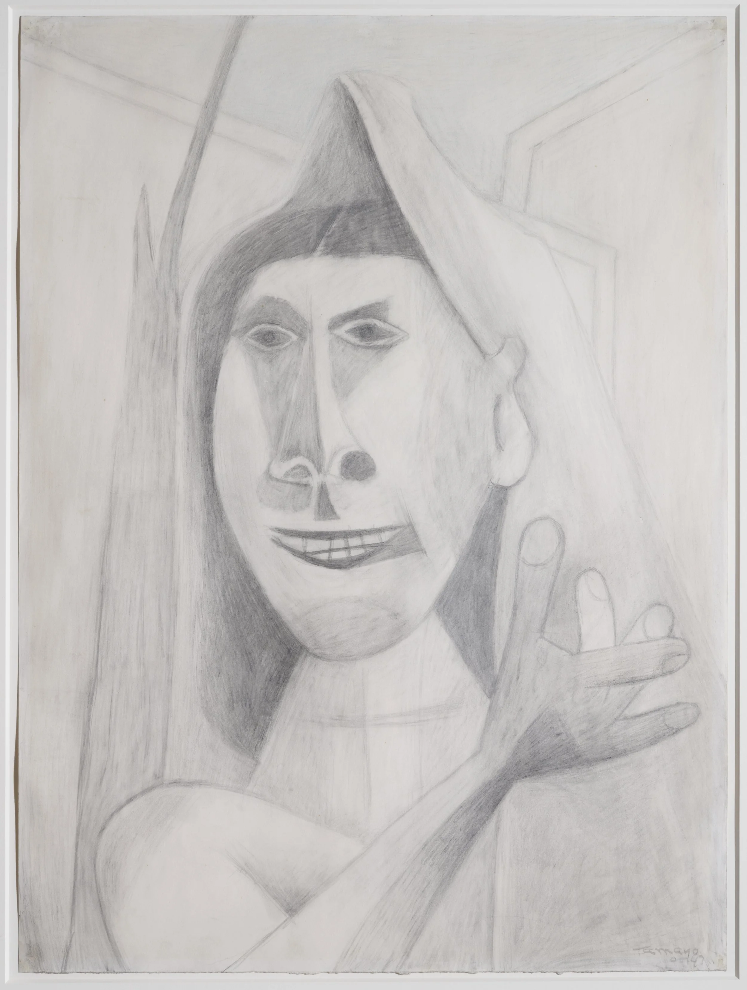  Cabeza de mujer , 1947
Graphite on paper
29 ¼ x 22 inches
74.6 x 56 cm  