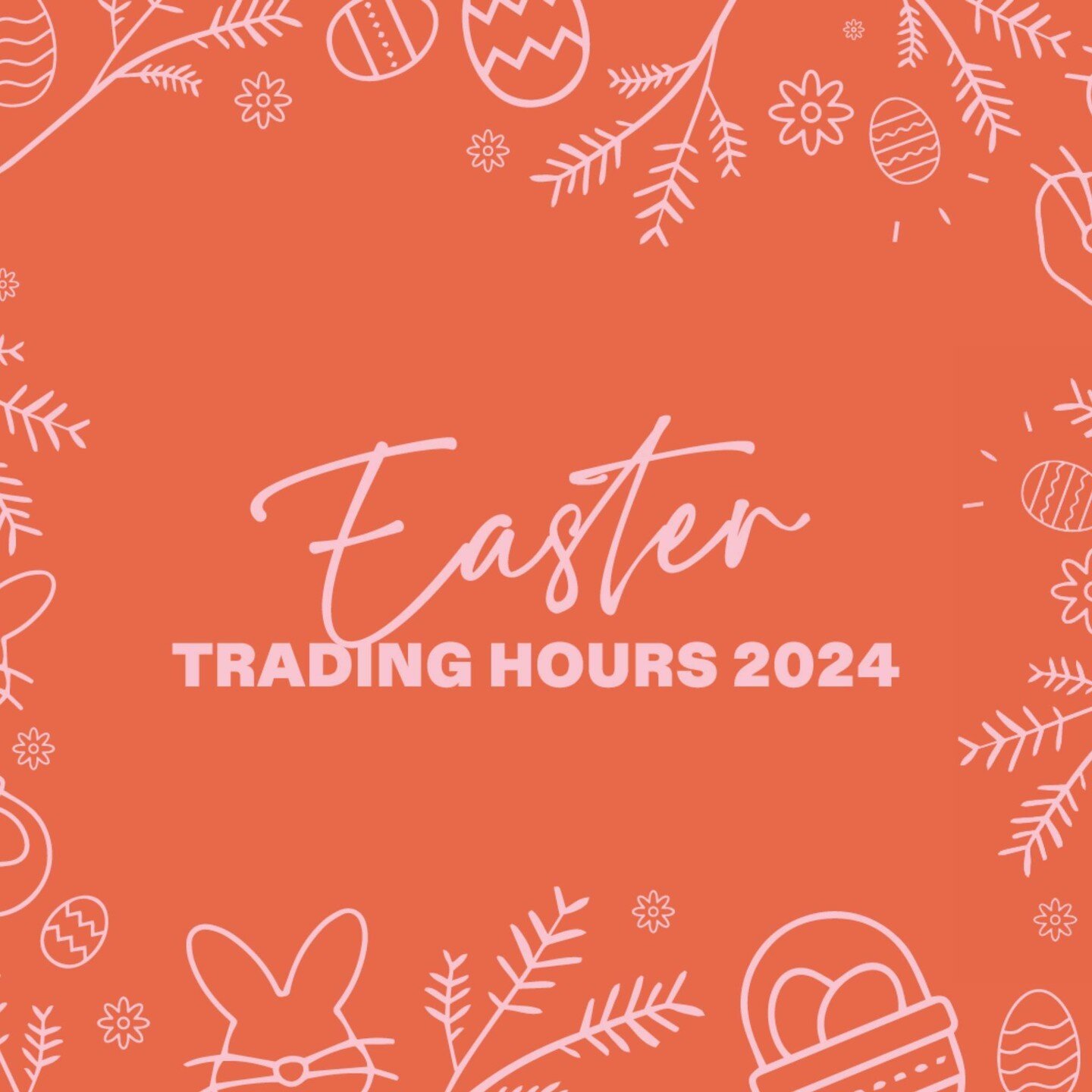 WE ARE OPEN TOMORROW!!

Hop on into the Markets for an egg-citing Easter extravaganza! 🐣 We're open from 7am - 5.30 pm to help you stock up on all your Easter long weekend essentials.