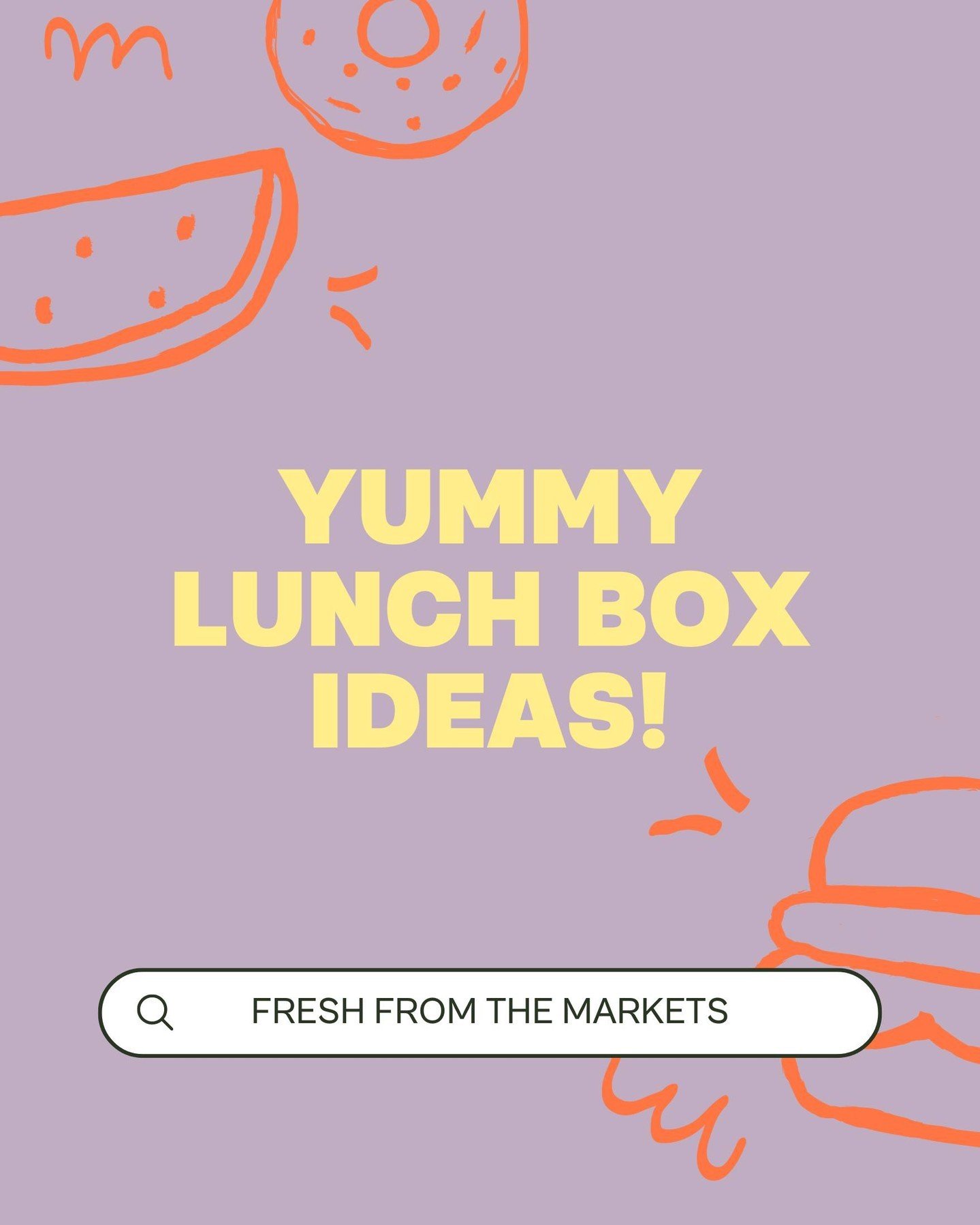 Raise your hand if you struggle with fun and creative lunch boxes your kids will eat. 🙋🏼&zwj;♀️ 

Why not try a Markets-inspired lunch box? The options are endless. 👏🏼