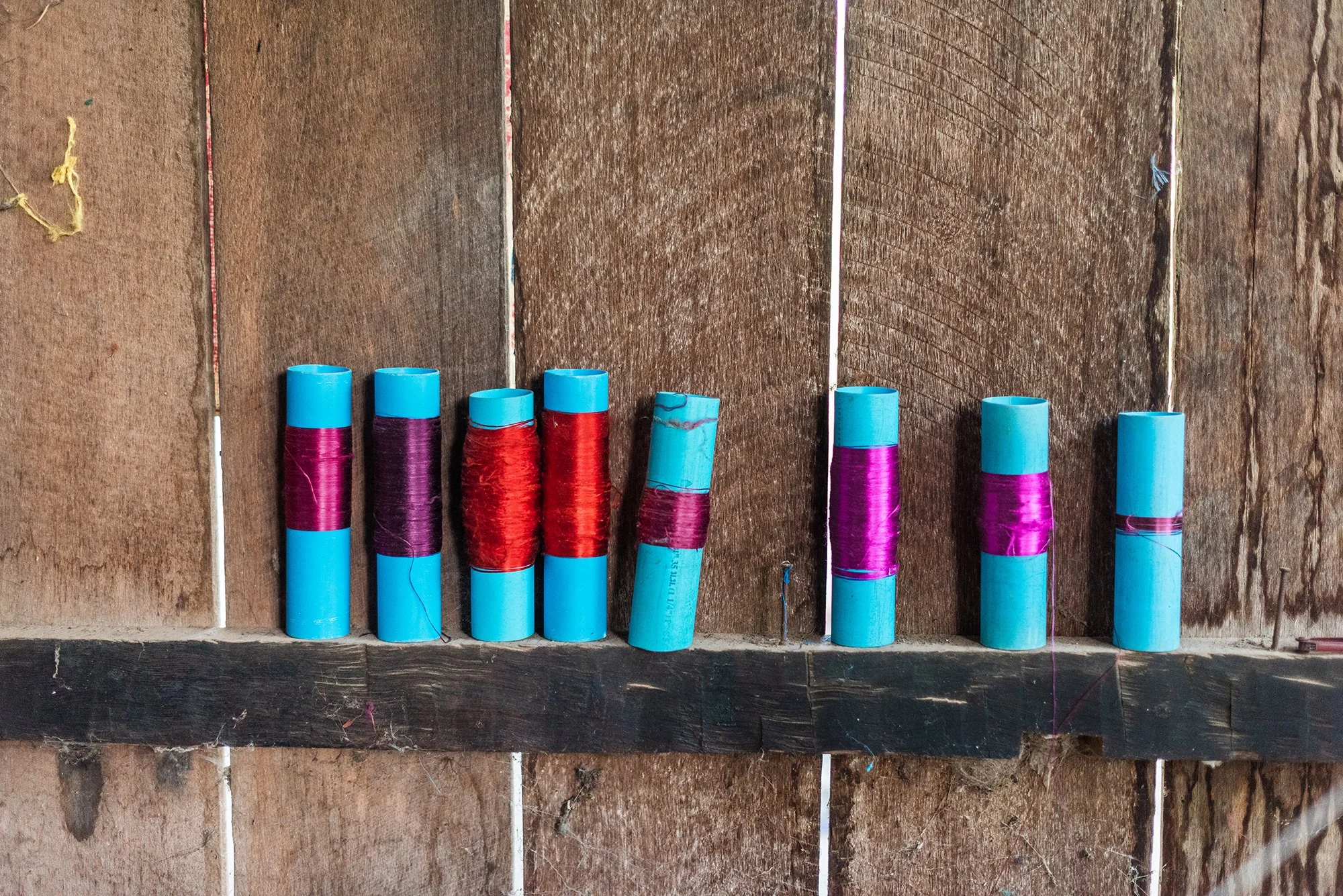 Cambodian silk weavers
