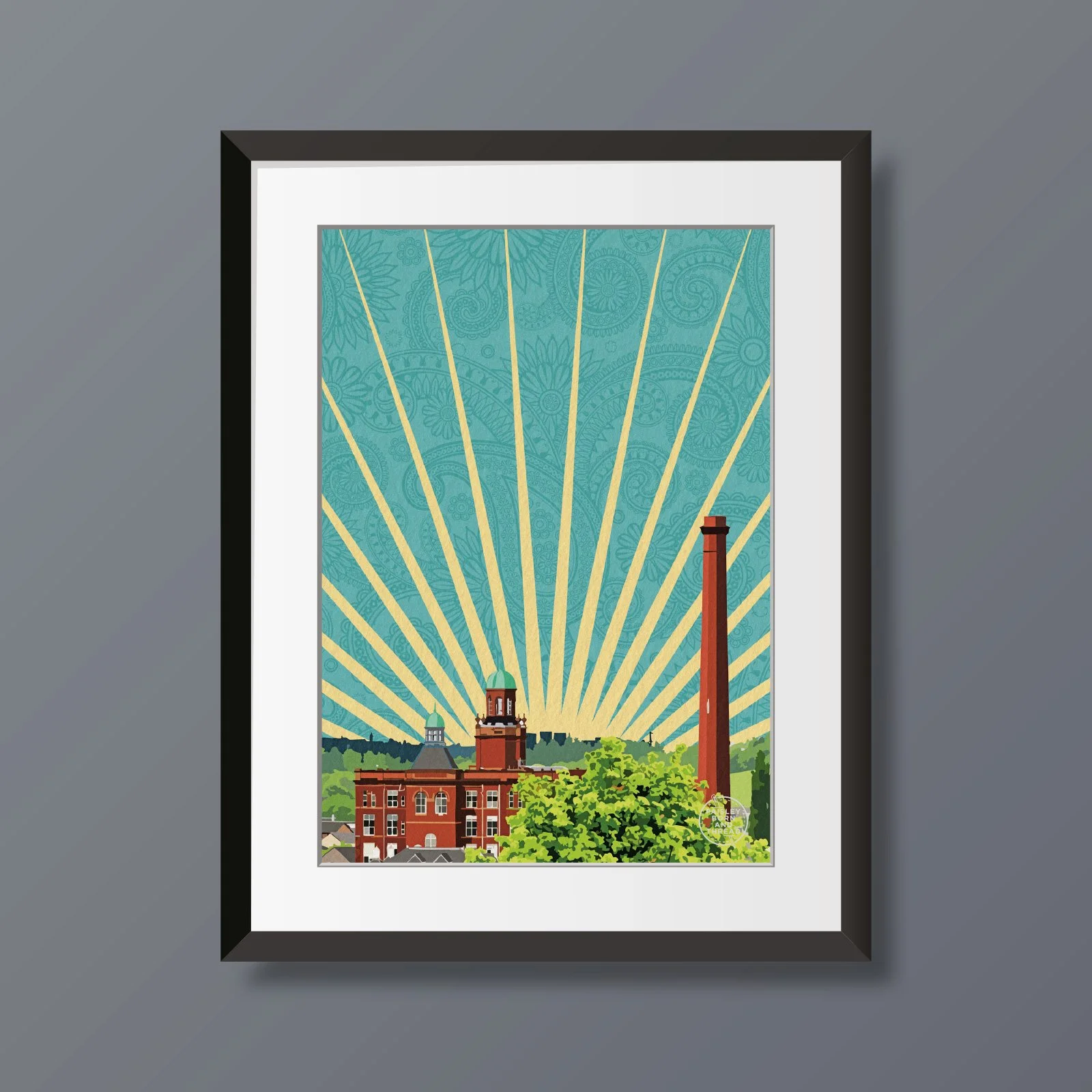 Mile End Mill (Retro Travel Poster Style)