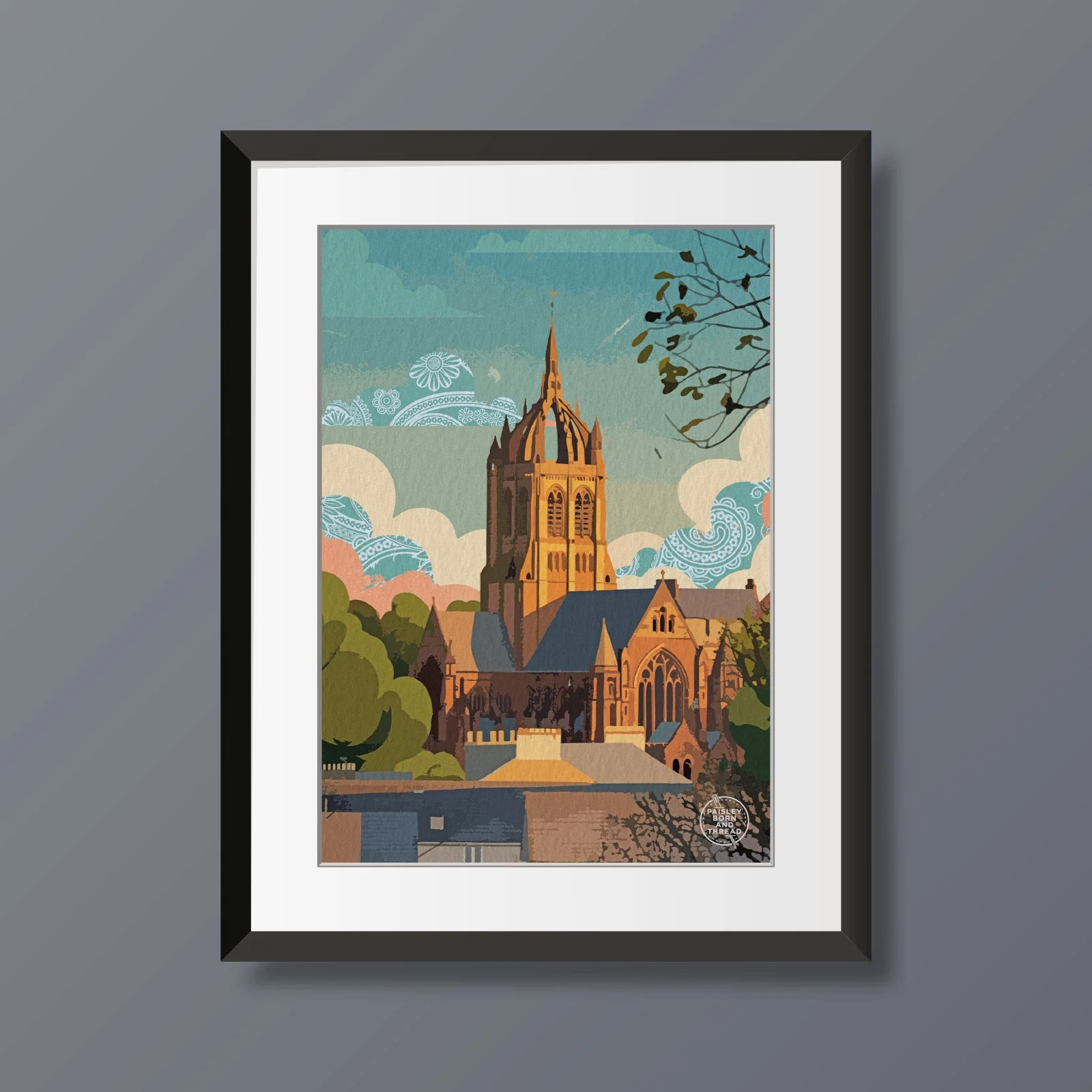 Coats Memorial (Retro Travel Poster Style)