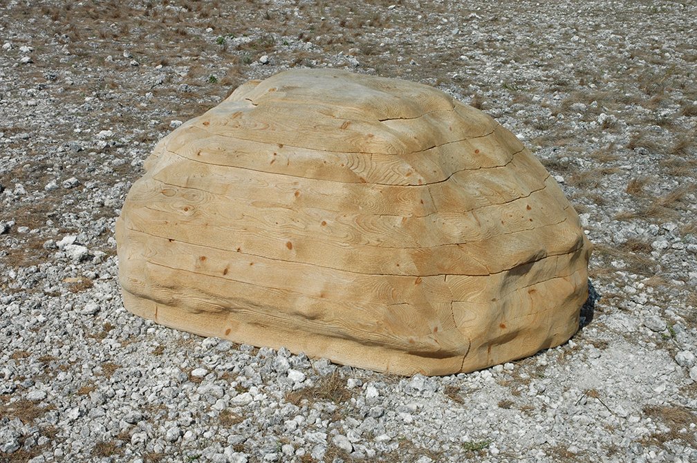 Boulder detail. Aged in the outdoors