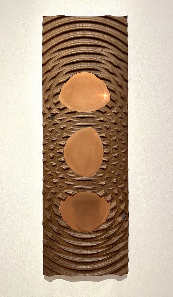 Panel (Found angel), 48.5” H x 16.5” W x 1.5” D, 2023