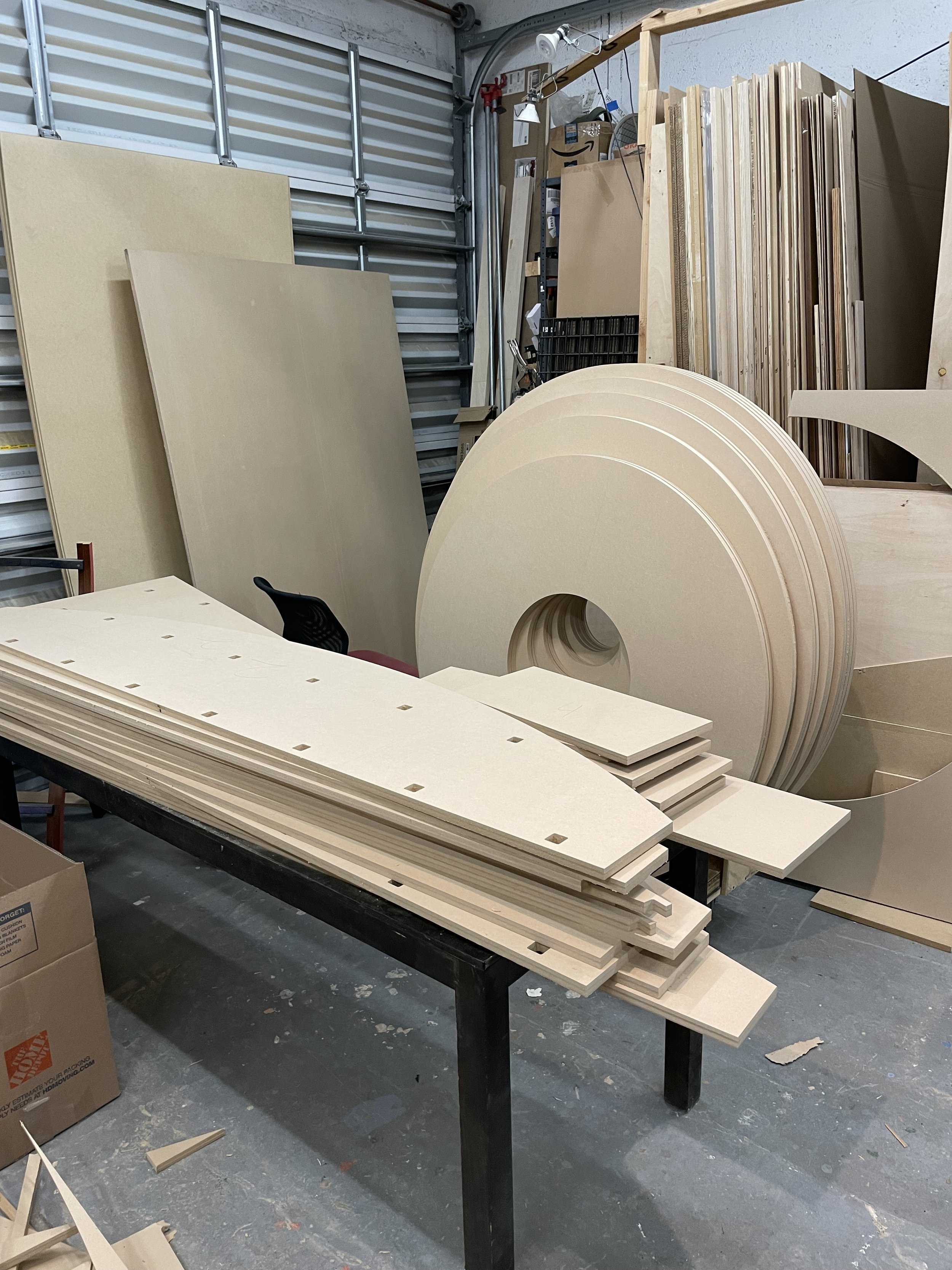 CNc routed MDF parts