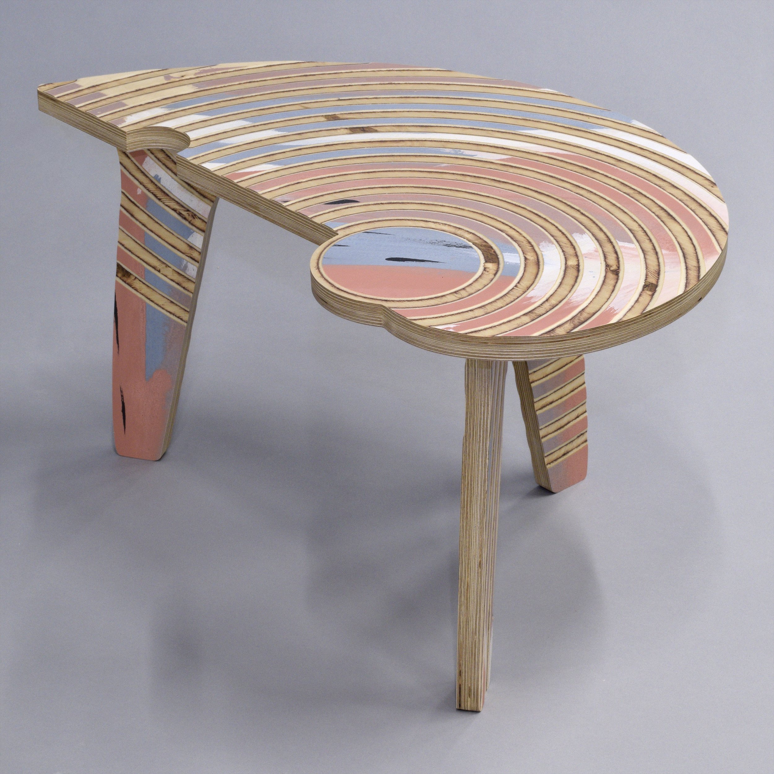 Cloud Stool table 2, 30” x 18” x 16.5”H, 2020