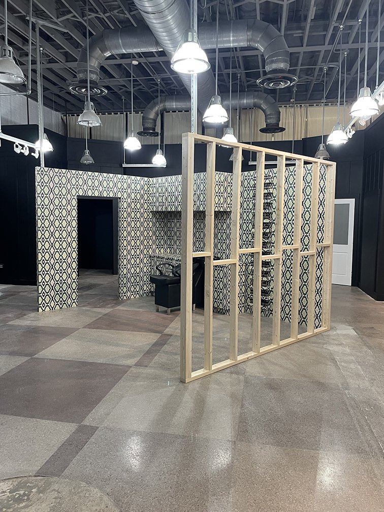 Barbershop exhibit made for Germane Barnes