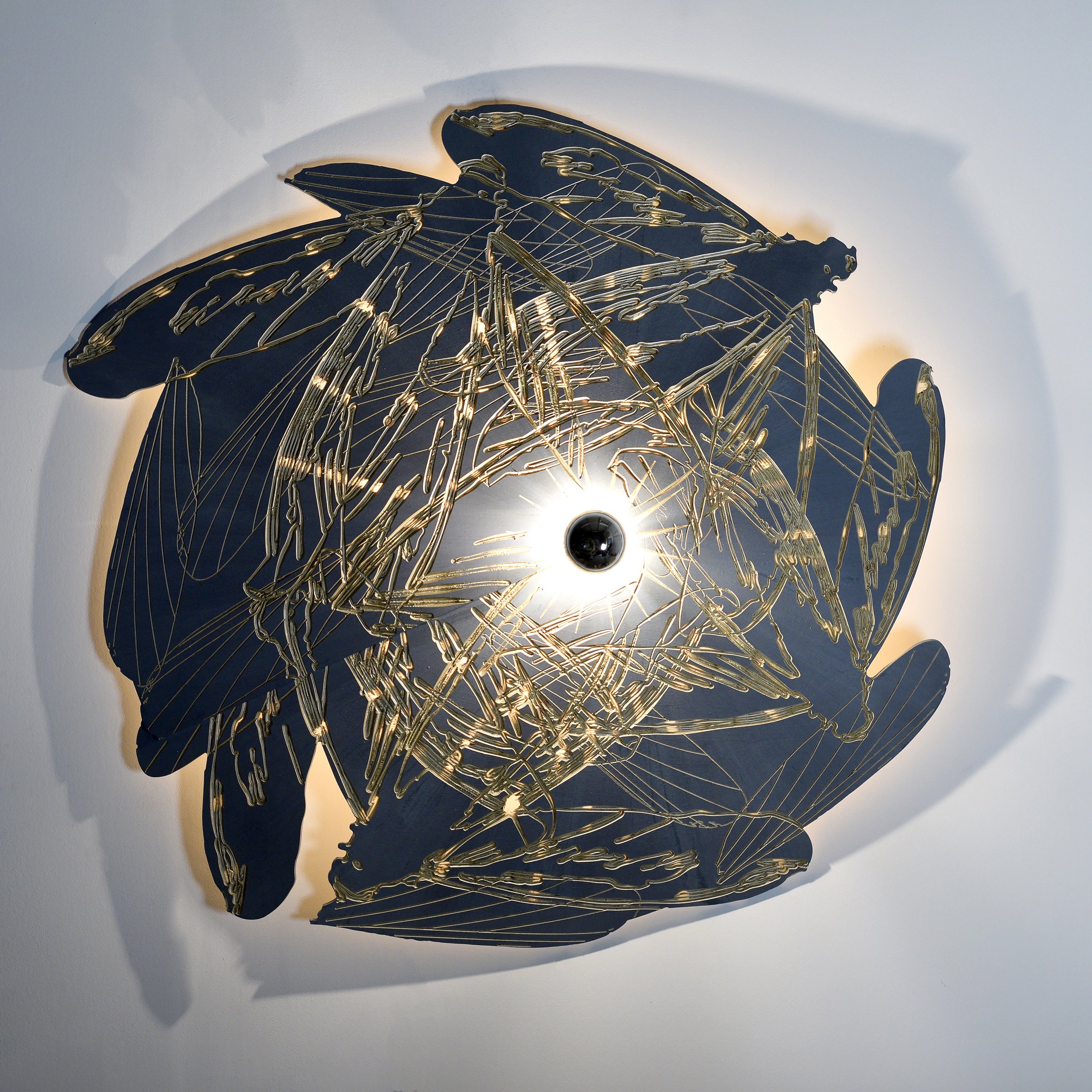 Flight, 42” W x 42” H x 11” D, 2023
