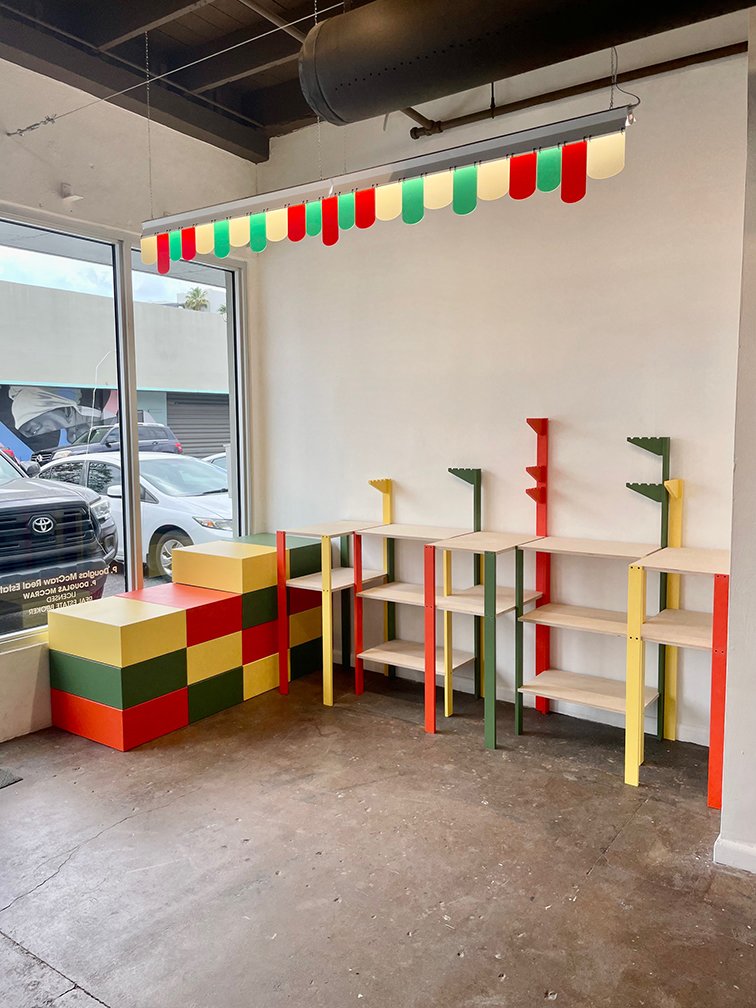 Gift shop for 'Storefront' exhibition