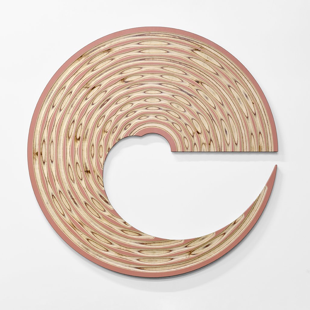 Rumble Wave, 42” x 42” x 1.5”, 2020