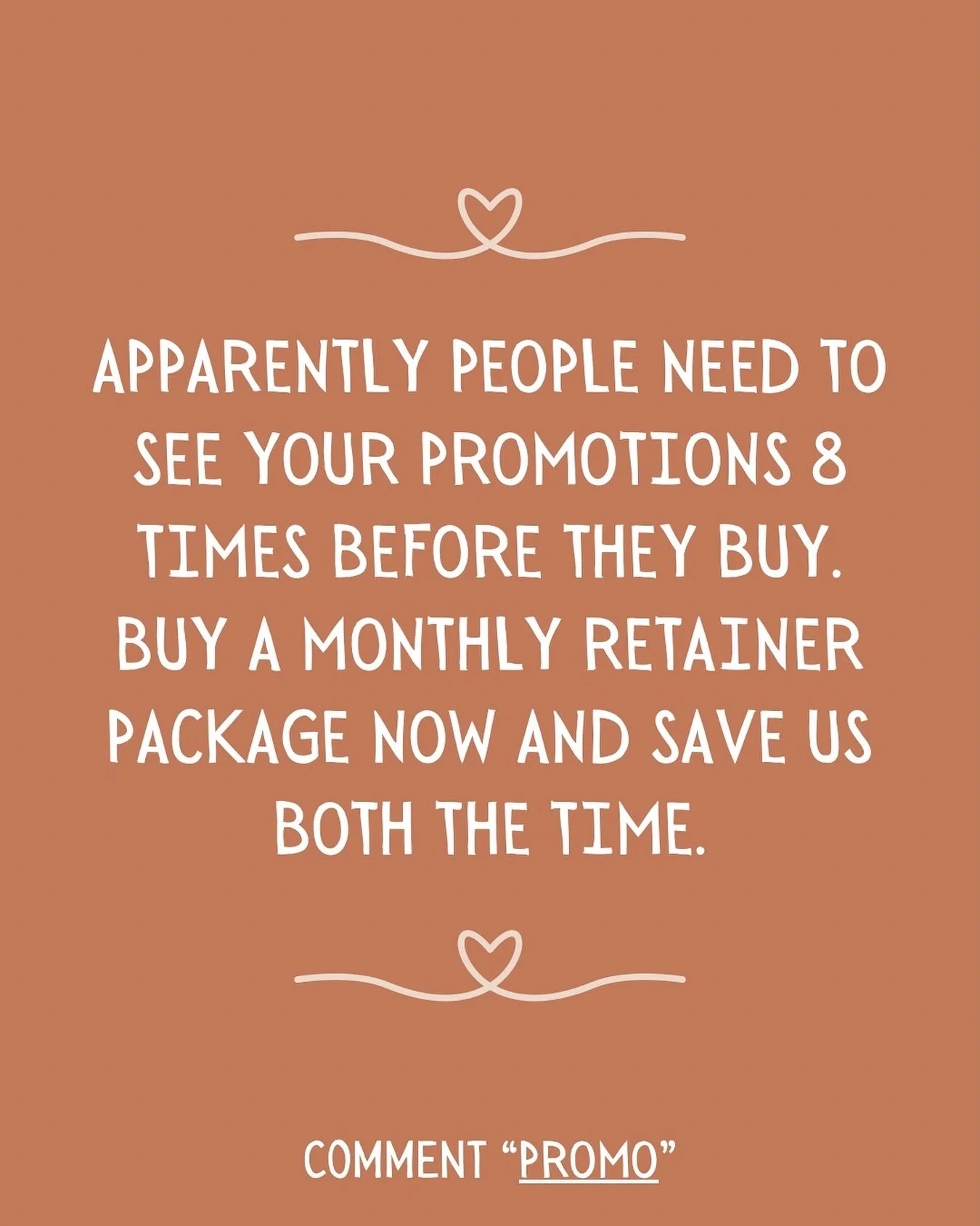 💬 Comment &ldquo;PROMO&rdquo; for the link to get $100 OFF any monthly retainer package! 

(Doors close tonight at 11:59PM EST) 🚪