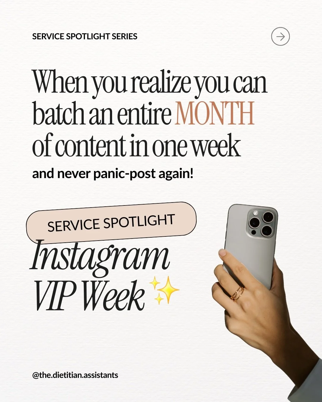 Imagine this&hellip;It&rsquo;s the 1st of the month and your ENTIRE content calendar is done. Designed. Written. Scheduled. Ready to go.

No more 9pm scrambling. No more &ldquo;I guess I&rsquo;ll post this random thing.&rdquo; No more guilt about bei