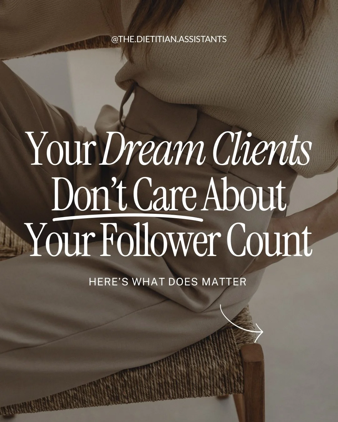 Stop stressing about your follower count.

I&rsquo;ve seen RDs with 500 followers booked solid, and RDs with 5K+ struggling to fill their practice.
The difference? Clarity, connection, and consistency.

Swipe through for what ACTUALLY matters when it